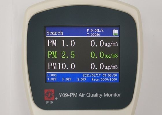 Zähler-Luft-Qualitäts-Monitor im Freien Y09-PM PM1.0 PM2.5 des Partikel-10W