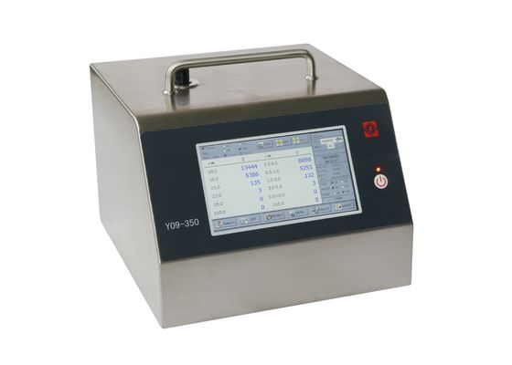 kaufen Des Laser-Y09-350 Fluss Staub-Partikel-Zähler-50LPM mit Farbbildschirm 7inch online manufacture